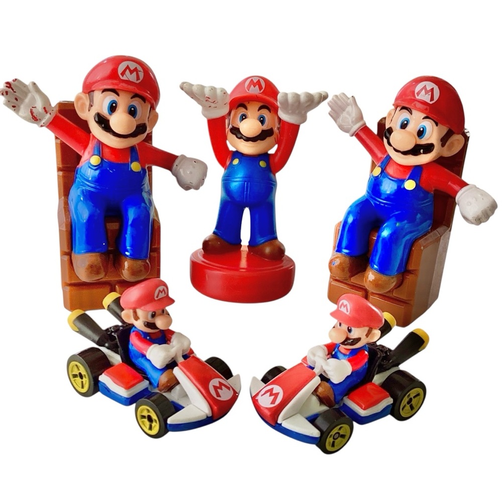 MARIO KART Action Figures x 5 Nintendo